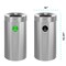 Alpine Industries Trash Can, Stainless Steel Brushed, Stainless Steel/Plastic ALP475-27-CO-T - alternate 3